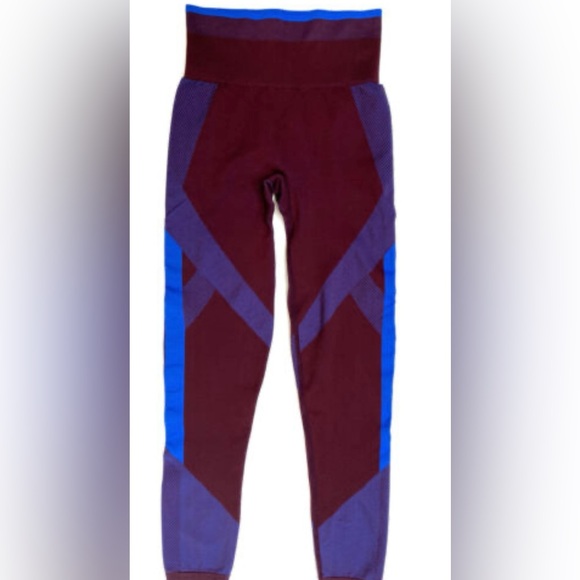 Victoria Secret Pink Cool Comfy Tights Cobalt Blue Seamless Legging Tight NWT M - Picture 3 of 12